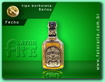 Botton Chivas Regal fundido em Zamac, formato exclusivo