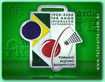 Medalha Torneio Acenbo Badminton, fundida, formato exclusivo