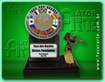 Troféu Taça das Nações em chapa, personalizado, com base
